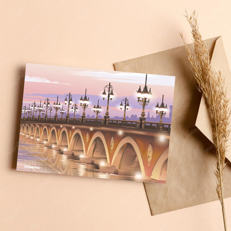 Carte postale Pont de Pierre Bordeaux